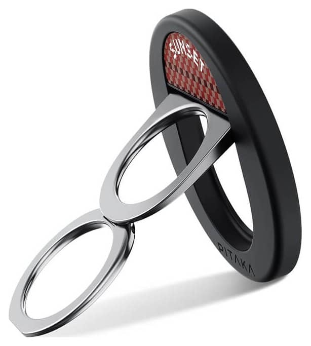 Magsafe Поставка-Пръстен, Pitaka MagEZ Ring Grip 3 Sunset, Кафяв (7)