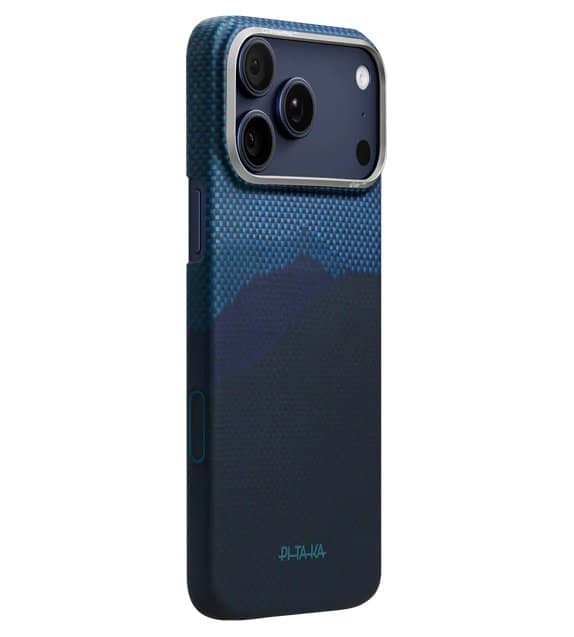 Magsafe Калъф за iPhone 17 Pro, Pitaka Edge Over the Horizon Case, Син (6)