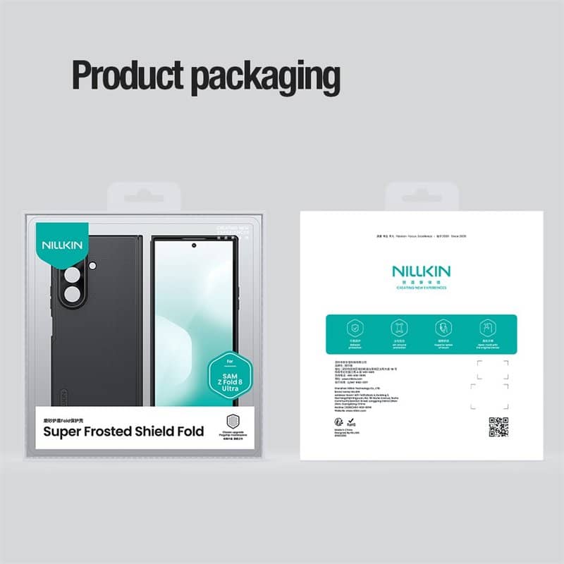 Magsafe Калъф за Samsung Z Fold 8 Ultra, Nillkin Super Frosted Pro Case, Черен (14)