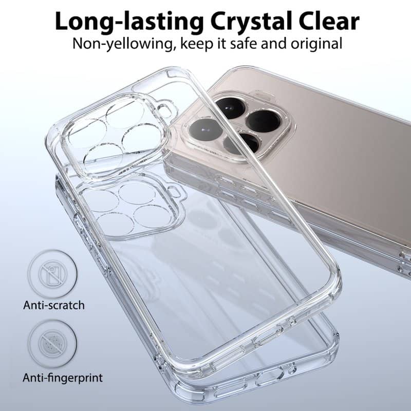 Калъф за Xiaomi 17T, GKK Hybrid Clear Case, Прозрачен (3)