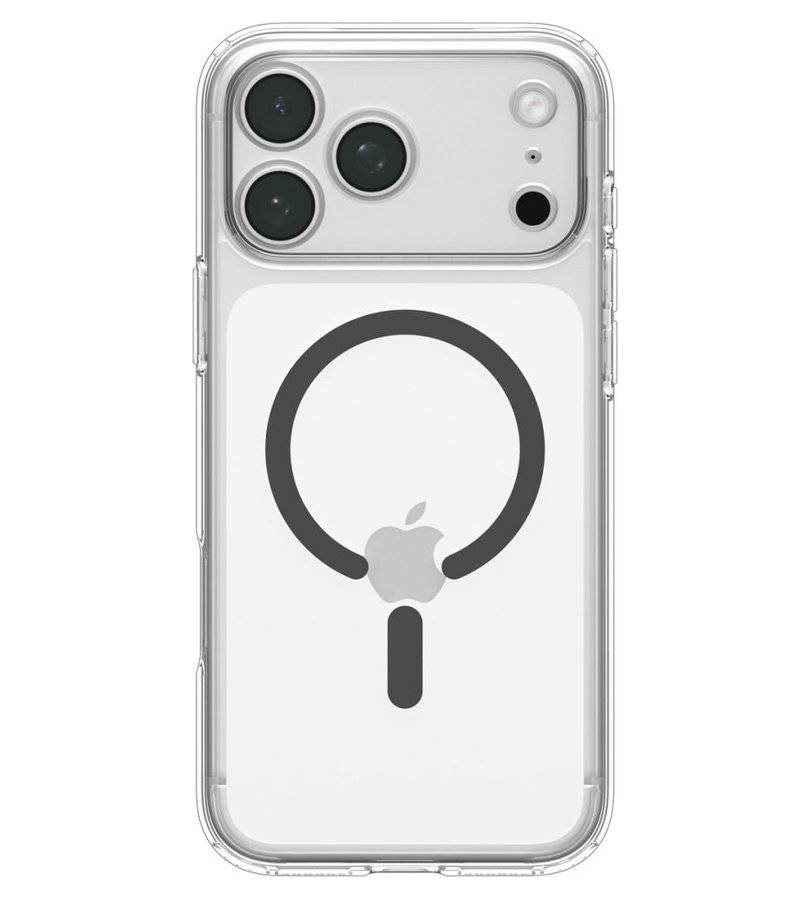 Magsafe Калъф за iPhone 18 Pro/ 17 Pro, Spigen Ultra Hybrid Mag Fit Case Clear/Graphite, Прозрачен (8)
