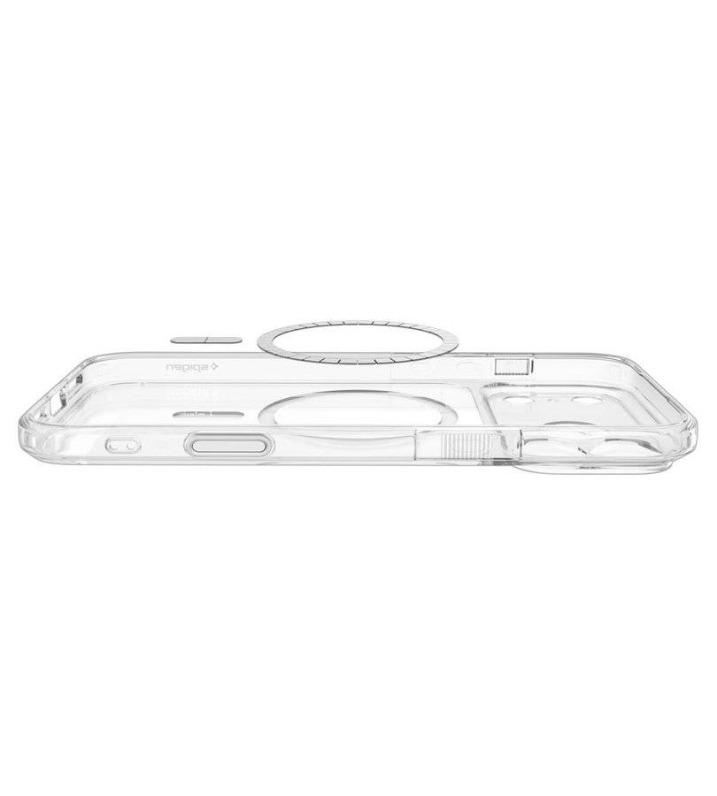 Magsafe Калъф за iPhone 18 Pro Max/ 17 Pro Max, Spigen Ultra Hybrid T Mag Fit Case, Бял (5)