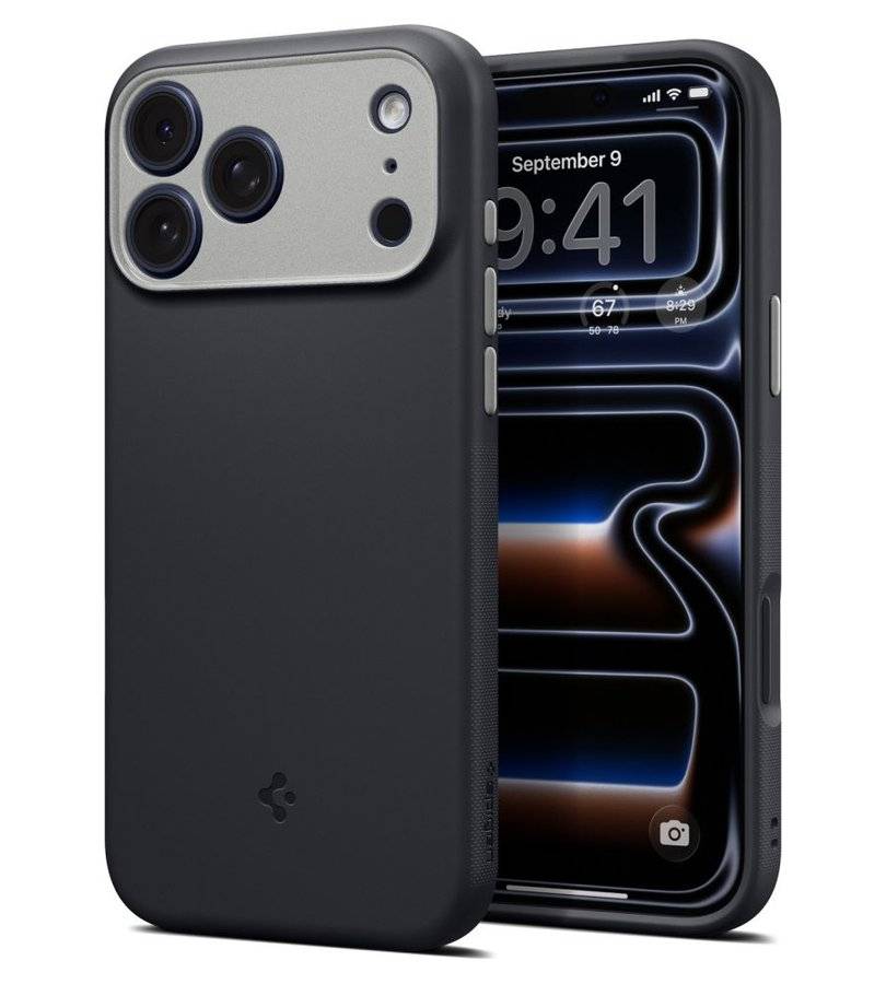 Magsafe Калъф за iPhone 18 Pro/ 17 Pro, Spigen Nano Pop Mag Fit Case, Черен (2)