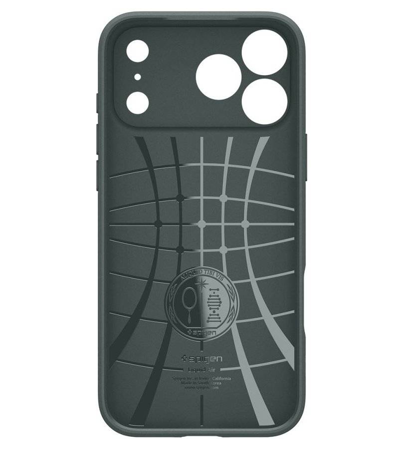 Противоударен Калъф за iPhone 18 Pro Max/ 17 Pro Max, Spigen Liquid Air Case, Зелен (4)