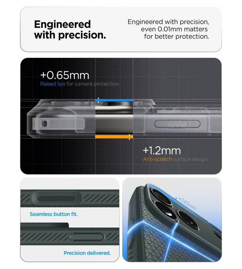 Противоударен Калъф за iPhone 18 Pro/ 17 Pro, Spigen Liquid Air Case, Зелен (8)
