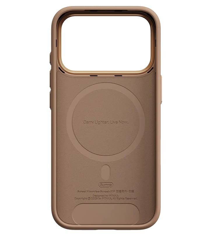 Magsafe Калъф за iPhone 18 Pro/ 17 Pro, Pitaka Summa Case Sunset, Кафяв (2)