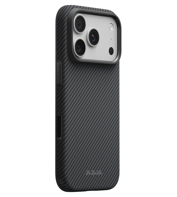 Magsafe Калъф за iPhone 18 Pro/ 17 Pro, Pitaka Summa Case Black/Grey, Черен