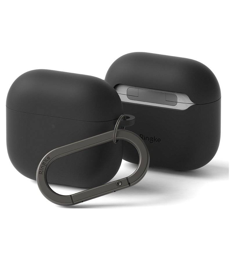 Калъф за Apple AirPods 4, Ringke Silicone Case, Черен (2)
