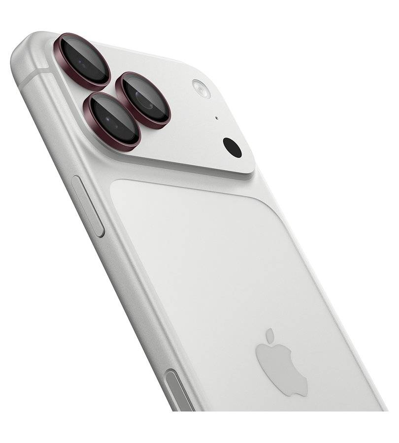 Протектор за Камерата на iPhone 18 Pro Max/ 18 Pro, Spigen EZ Fit Optik Pro Glas.tR 2бр. Burgundy, Бордо (5)