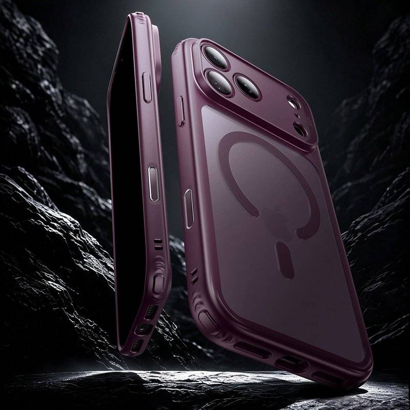 Magsafe Калъф за iPhone 18 Pro Max/ 17 Pro Max, ESR Classic Hybrid Frosted Case Burgundy, Бордо (2)