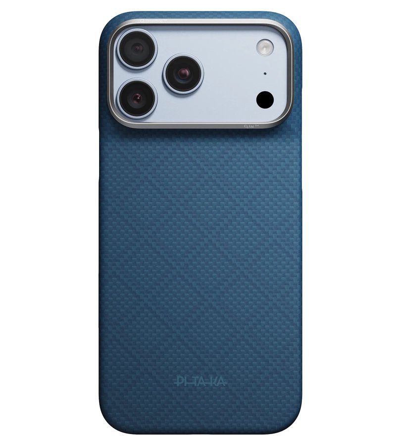 Magsafe Калъф за iPhone 18 Pro Max/ 17 Pro Max, Pitaka Edge Argyle Case Abyss Blue, Син (3)