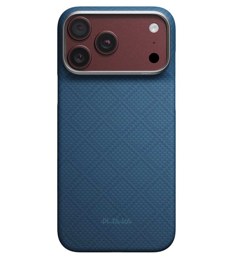 Magsafe Калъф за iPhone 18 Pro/ 17 Pro, Pitaka Edge Case Abyss Blue, Син (5)