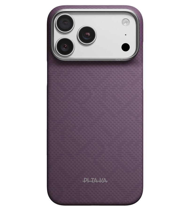 Magsafe Калъф за iPhone 18 Pro Max/ 17 Pro Max, Pitaka Edge PTK Weaving Case Charoite Purple, Лилав (4)