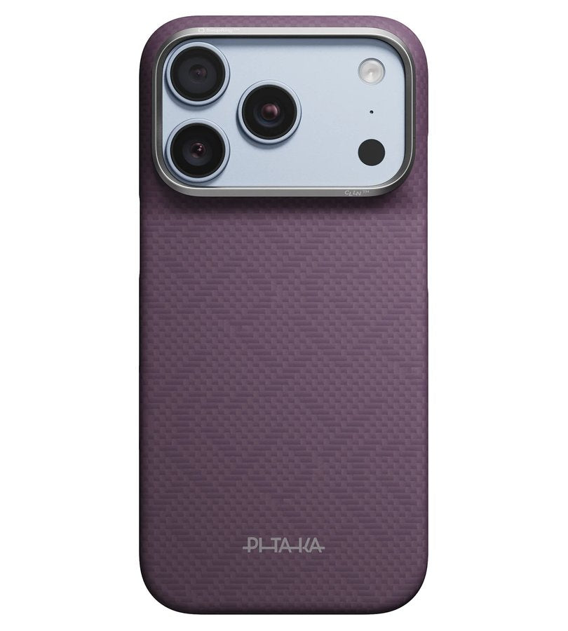 Magsafe Калъф за iPhone 18 Pro/ 17 Pro, Pitaka Edge PTK Weaving Case Charoite Purple, Лилав (3)
