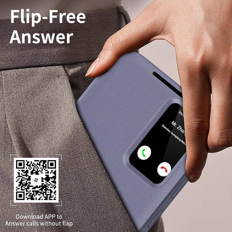 Активен Калъф за Samsung S26 FE, Techsuit SmartView Book Case, Лилав (6)