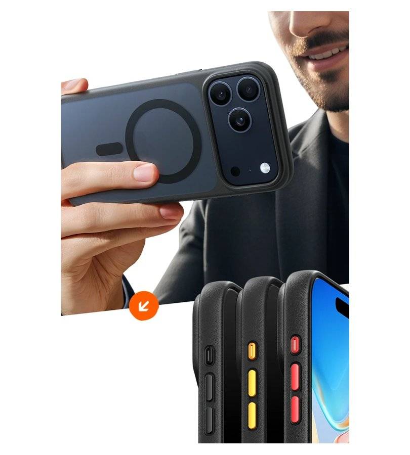 Magsafe Калъф за iPhone 17 Pro Max/ 18 Pro Max, Torras Guardian Mag Case, Черен (9)