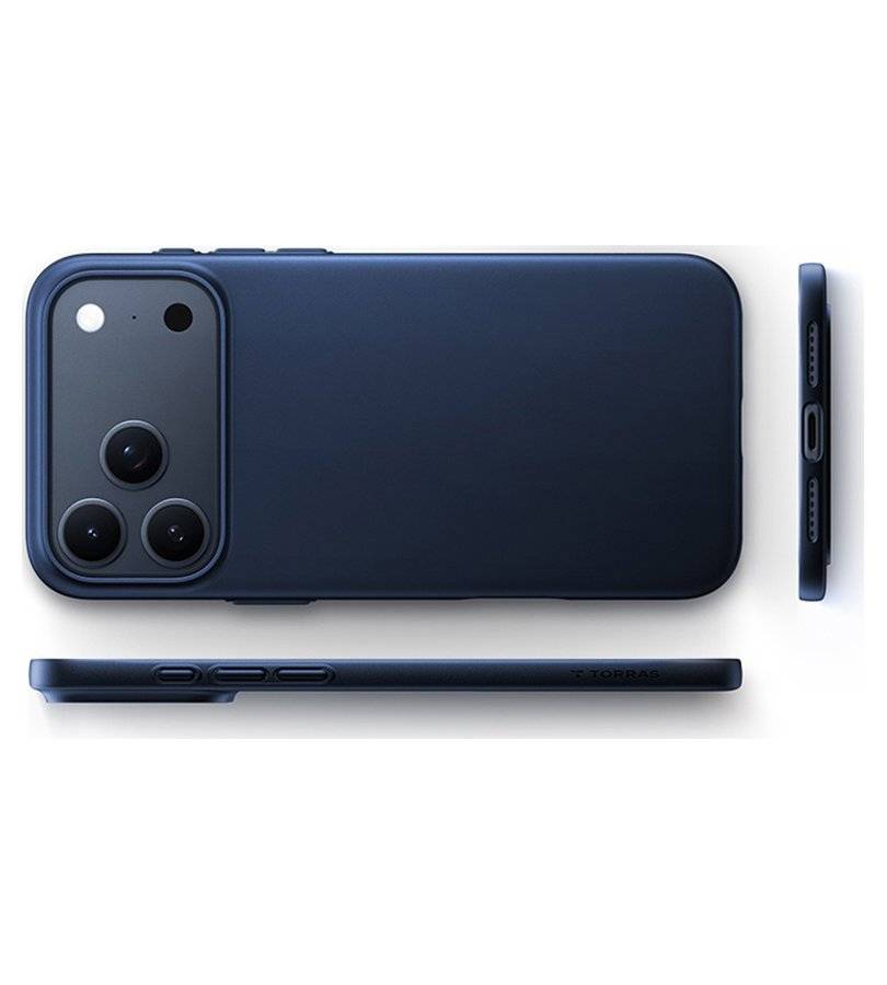 Magsafe Калъф за iPhone 17 Pro Max/ 18 Pro Max, Torras OriginFit-Mag Case, Тъмно Син (2)