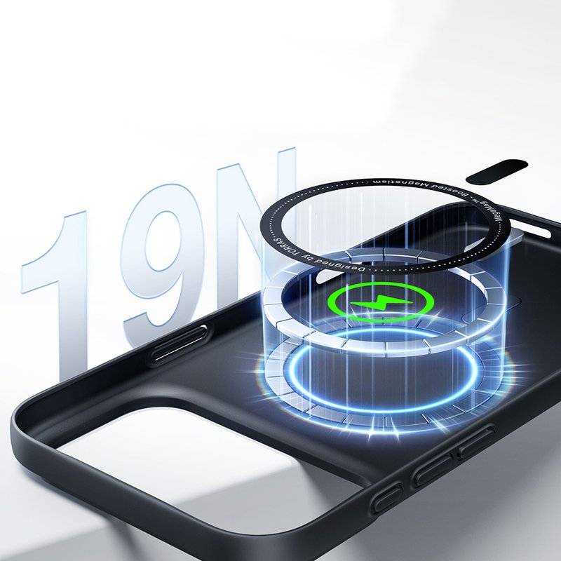 Magsafe Калъф за iPhone 17 Pro Max/ 18 Pro Max, Torras OriginFit-Mag Case, Черен (7)