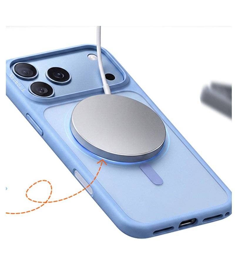 Magsafe Калъф за iPhone 17 Pro Max/ 18 Pro Max, Torras Guardian Mag Case, Син (4)
