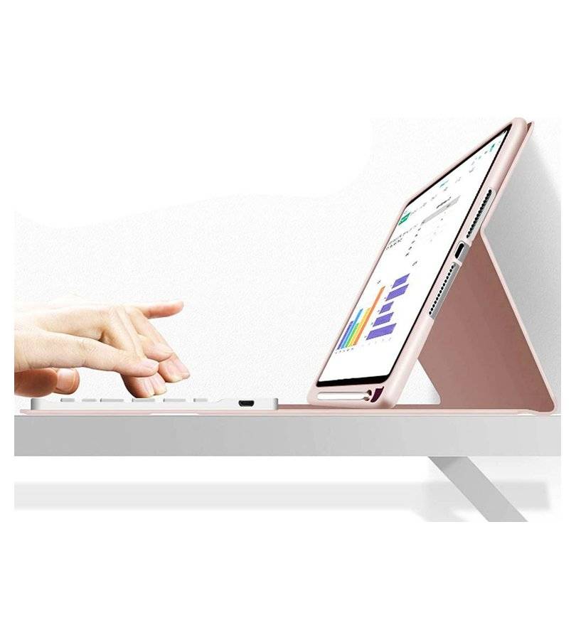 Калъф с Клавиатура за iPad 11th A16/ 10th, Tech-Protect SC Pen Keyboard Case, Розов (5)