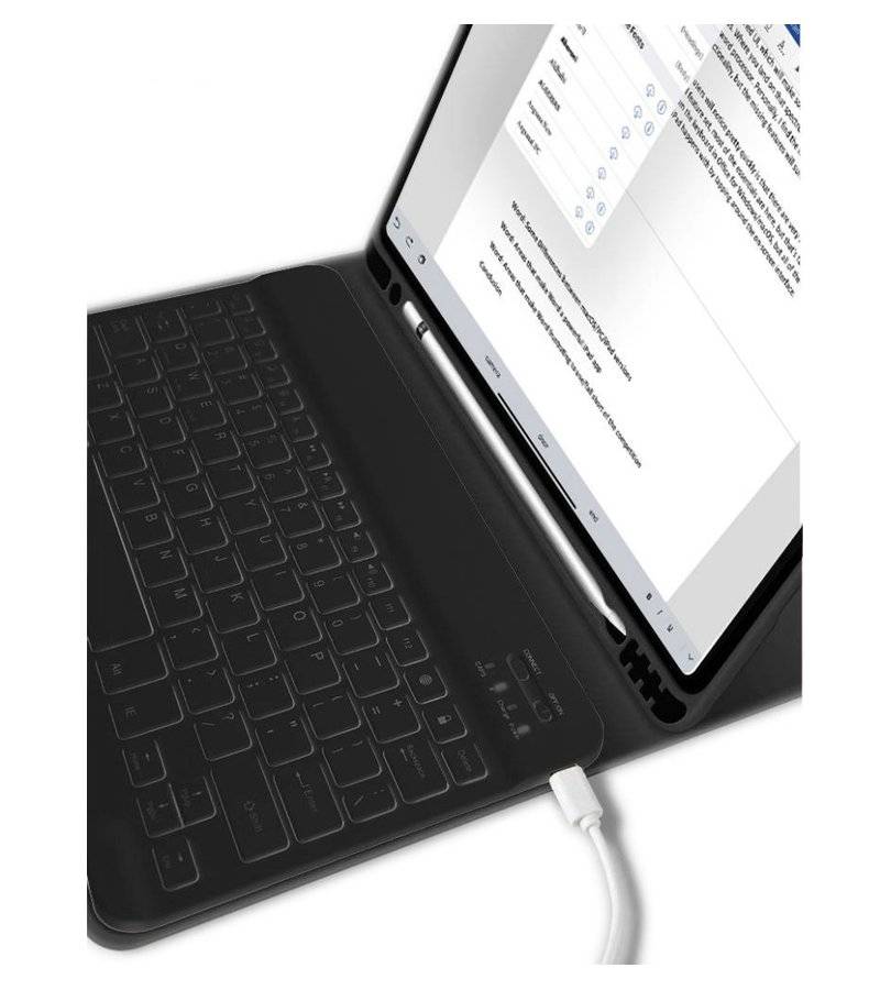 Калъф с Клавиатура за iPad 11th A16/ 10th, Tech-Protect SC Pen Keyboard Case, Черен (4)