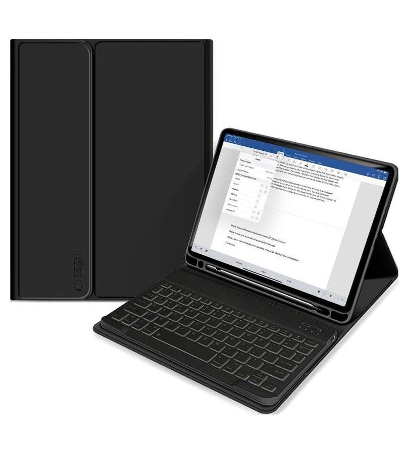 Калъф с Клавиатура за iPad 11th A16/ 10th, Tech-Protect SC Pen Keyboard Case, Черен