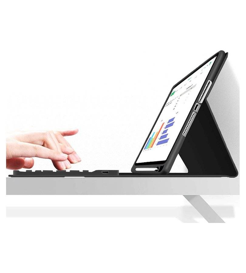 Калъф с Клавиатура за iPad 11th A16/ 10th, Tech-Protect SC Pen Keyboard Case, Черен (6)