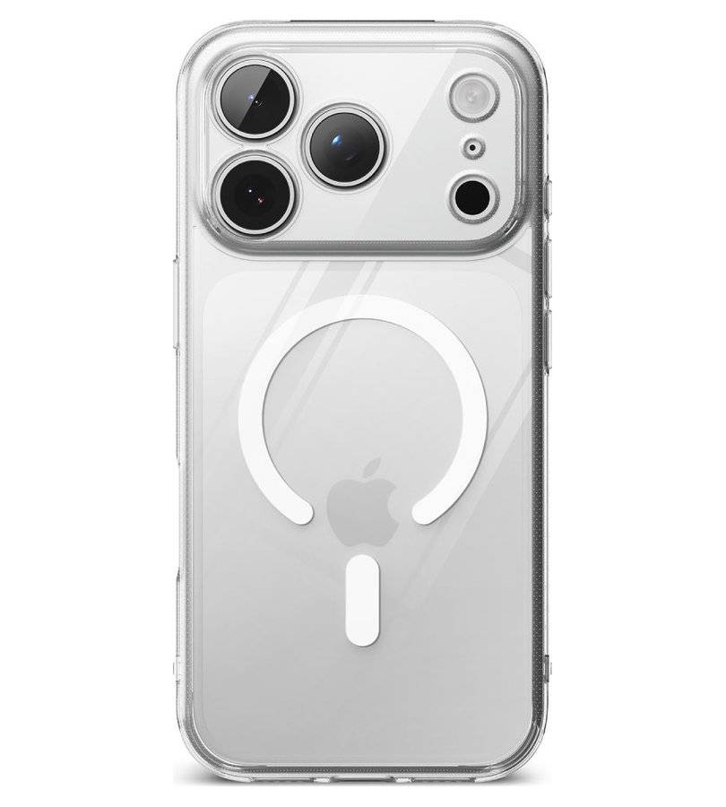 Magsafe Калъф за iPhone 18 Pro/ 17 Pro, Ringke Fusion Clear Magnetic Case, Прозрачен (2)