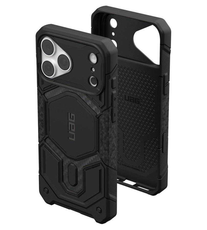 Magsafe Калъф за iPhone 18 Pro Max/ 17 Pro Max, UAG Monarch Pro Carbon Fiber Case, Черен (5)