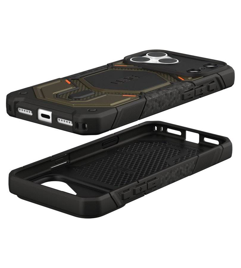Magsafe Калъф за iPhone 18 Pro Max/ 17 Pro Max, UAG Monarch Pro Kevlar Case Element Green, Зелен (8)
