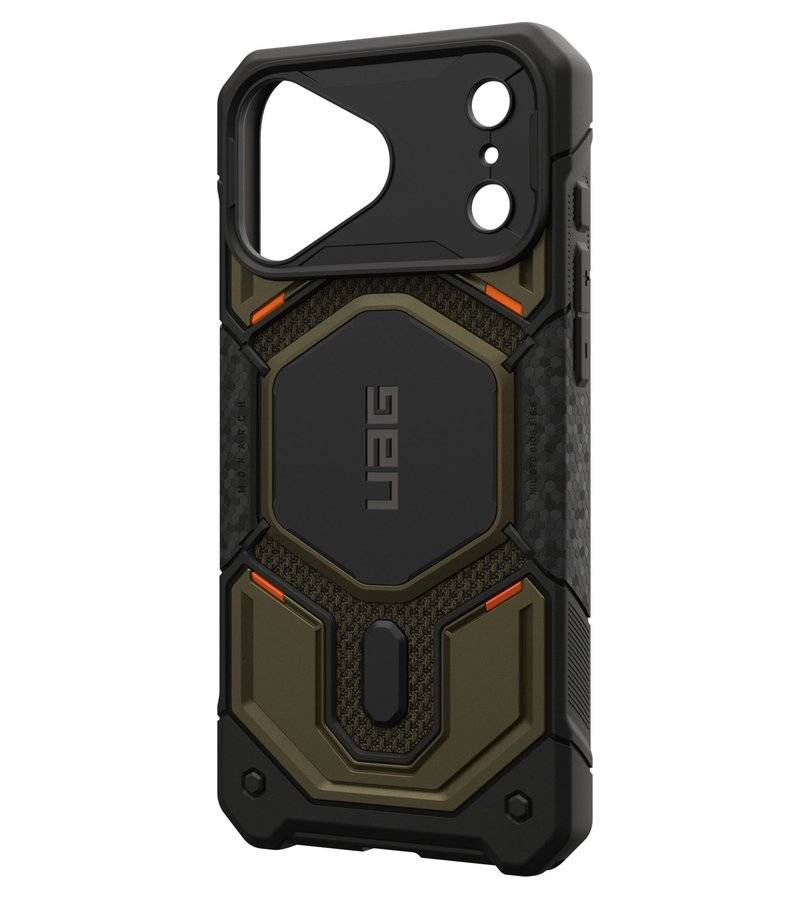 Magsafe Калъф за iPhone 18 Pro Max/ 17 Pro Max, UAG Monarch Pro Kevlar Case Element Green, Зелен (6)