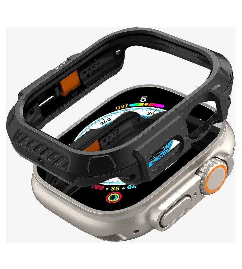 Калъф за Apple Watch Ultra 4/ 3/ 2/ 1 49mm, Spigen Lock Fit Case, Черен (3)