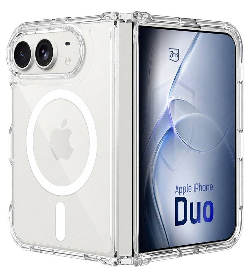 Magsafe Калъф за iPhone Duo, 3MK Armor Mag Case, Прозрачен