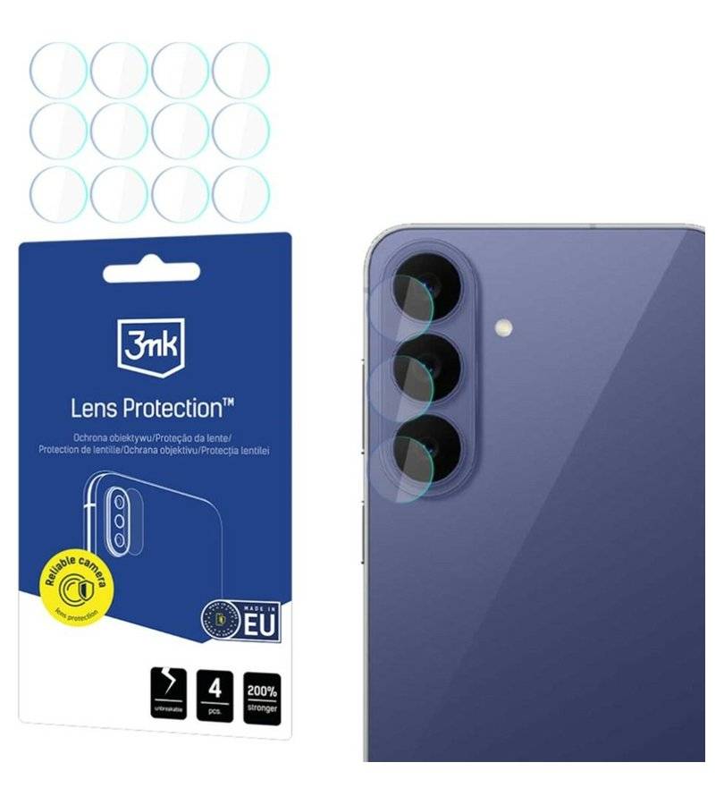 Протектор за Камерата на Samsung S26 FE, 3MK Flexy Cam Lens Glass, Прозрачен