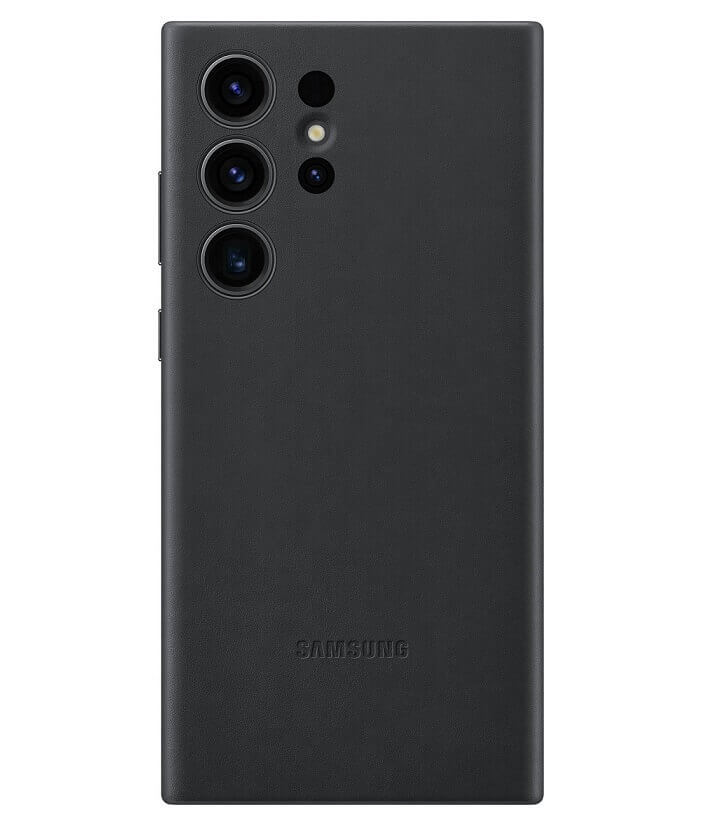 Оригинален Кожен Калъф за Samsung S23 Ultra, Leather Cover Case EF-VS918LBEGWW, Черен