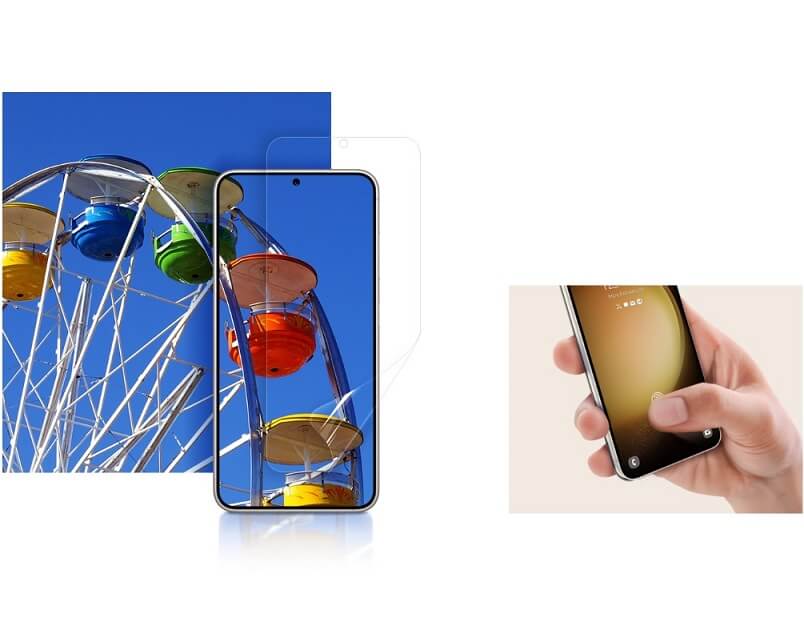 Оригинален Протектор за Samsung S23, Screen Folio Glass EF-US911CTE, Прозрачен (5)