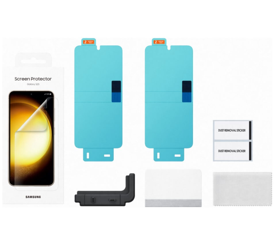 Оригинален Протектор за Samsung S23, Screen Folio Glass EF-US911CTE, Прозрачен (3)