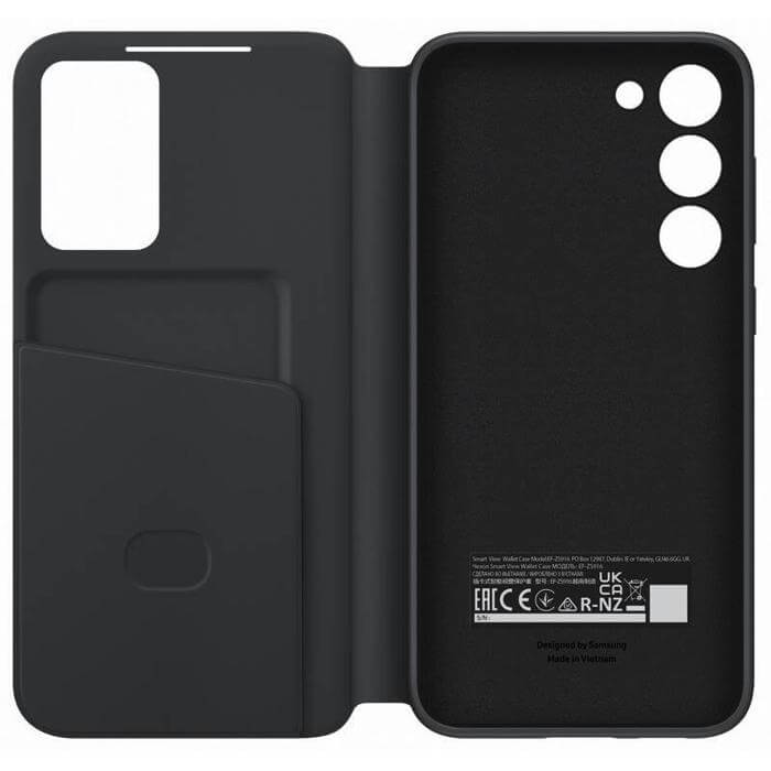 Оригинален Активен Калъф за Samsung S23 Plus S-View Wallet Book Case EF-ZS916CBEGWW, Черен (4)