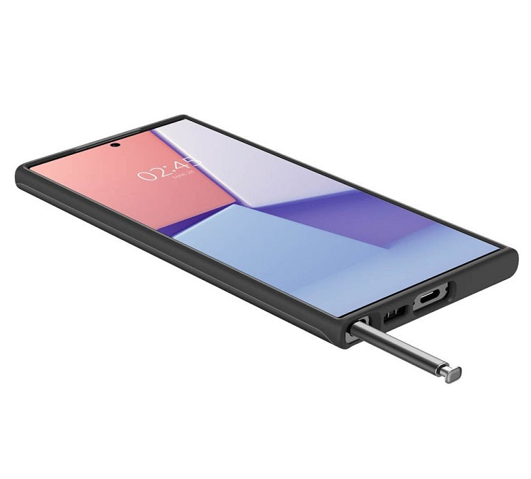Противоударен Калъф за Samsung S23 Ultra, Spigen Thin Fit Case, Черен (8)