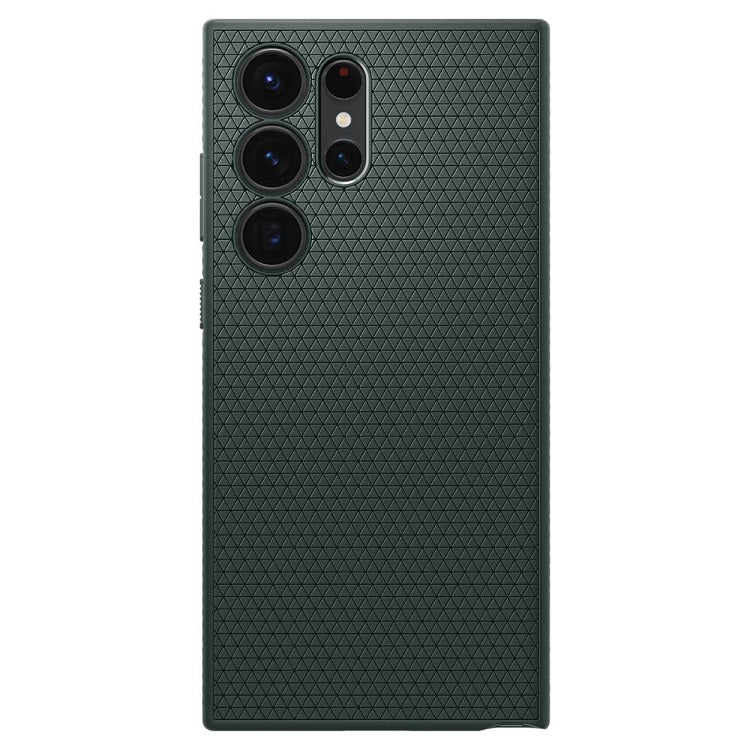 Противоударен Силиконов Калъф за Samsung S23 Ultra, Spigen Liquid Air Case, Зелен (2)