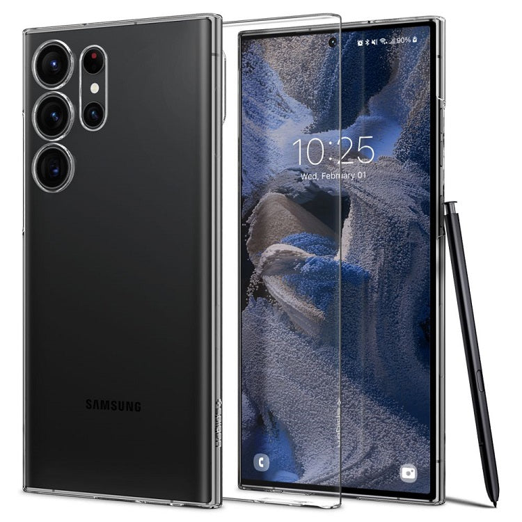 Тънък Калъф за Samsung S23 Ultra, Spigen Air Skin Case, Прозрачен