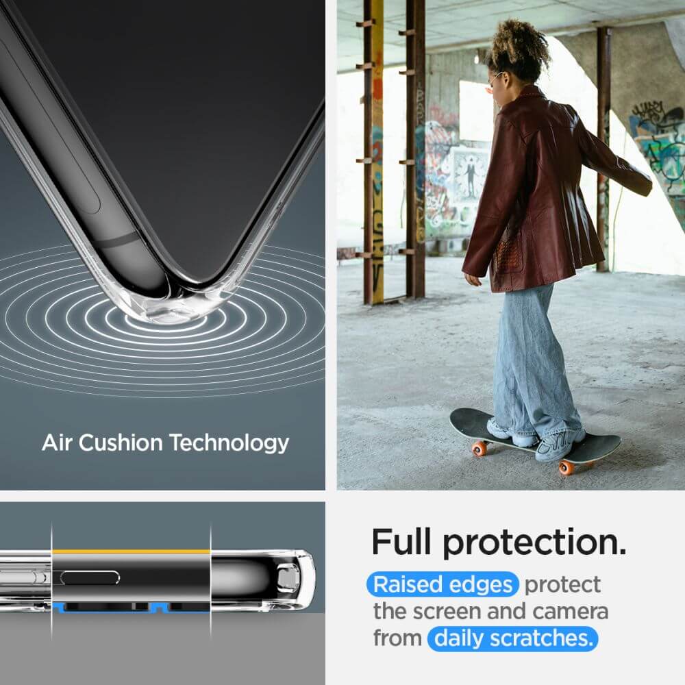 Противоударен Силиконов Калъф за Samsung S23, Spigen Liquid Crystal Case, Прозрачен (8)