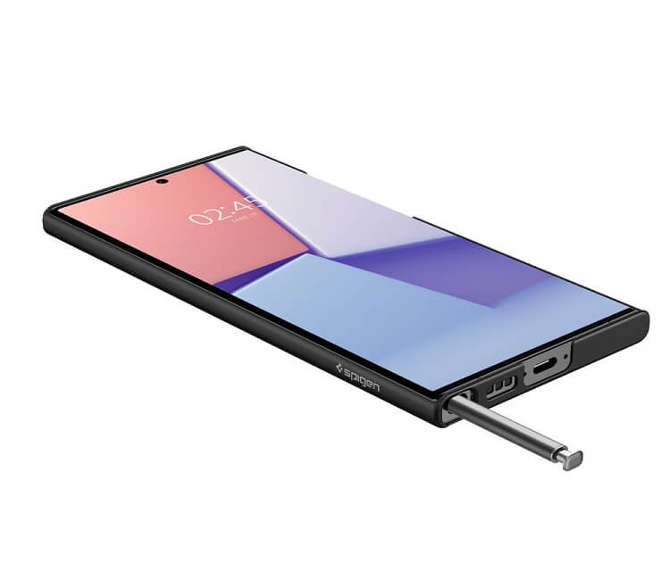 Тънък Калъф за Samsung S23 Ultra, Spigen Air Skin Case, Черен (6)