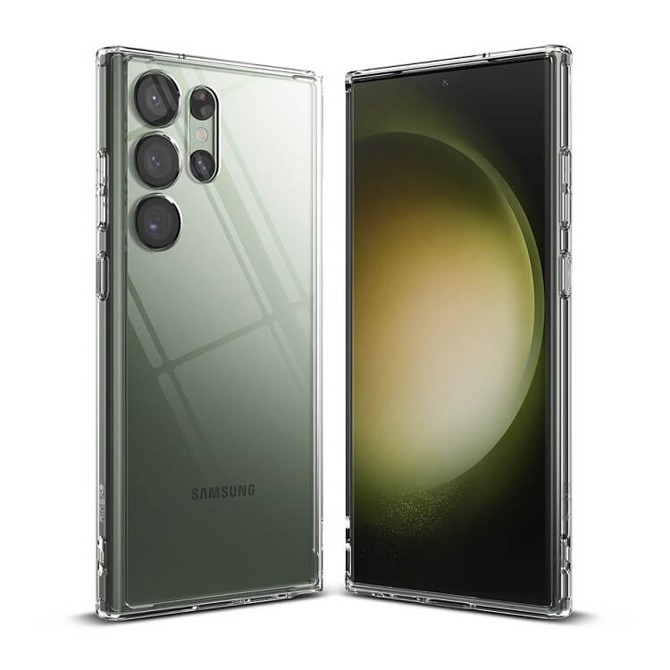 Противоударен Хибриден Калъф за Samsung S23 Ultra, Ringke Fusion Case, Прозрачен