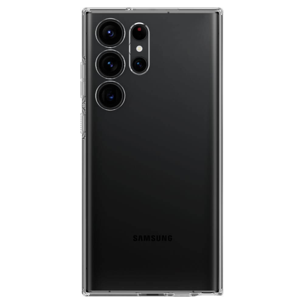 Противоударен Силиконов Калъф за Samsung S23 Ultra, Spigen Liquid Crystal Case, Прозрачен (2)
