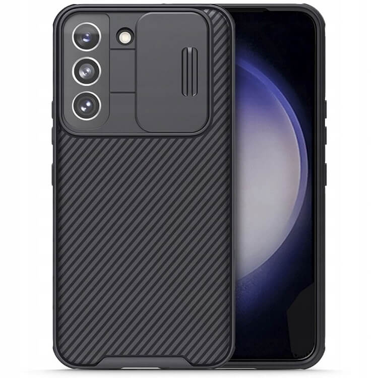 Калъф с Плъзгач за Камера за Samsung S23, Nillkin CamShield Case, Черен