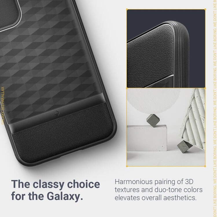 Противоударен Калъф за Samsung S23 Plus, Spigen Caseology Parallax, Черен (10)