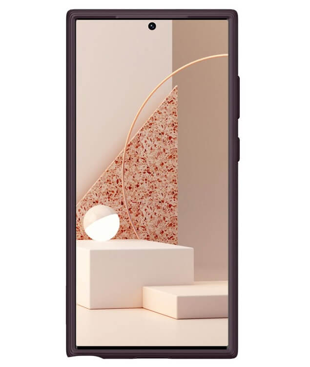 Противоударен Калъф за Samsung S23 Ultra, Spigen Caseology Parallax, Бордо (5)