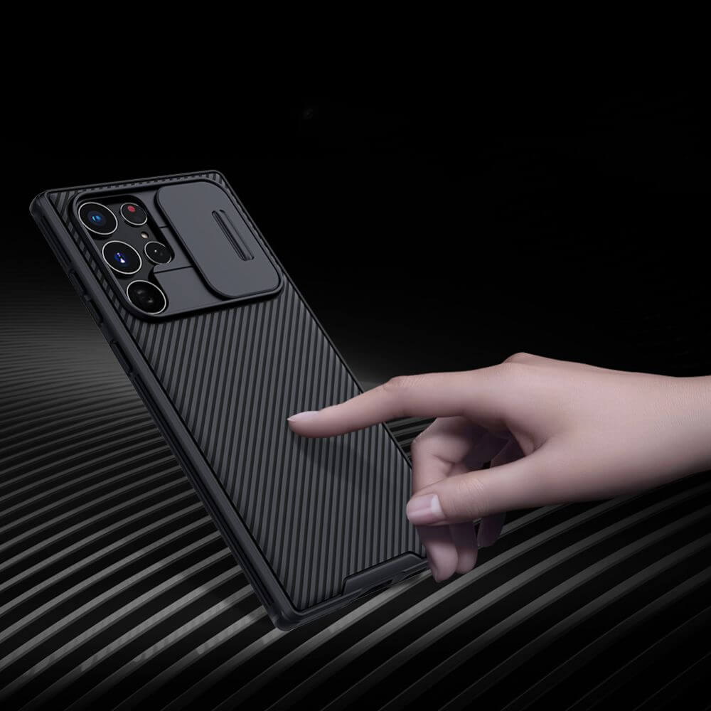 Калъф с Плъзгач за Камера за Samsung S20 FE, Nillkin CamShield Case, Черен (2)