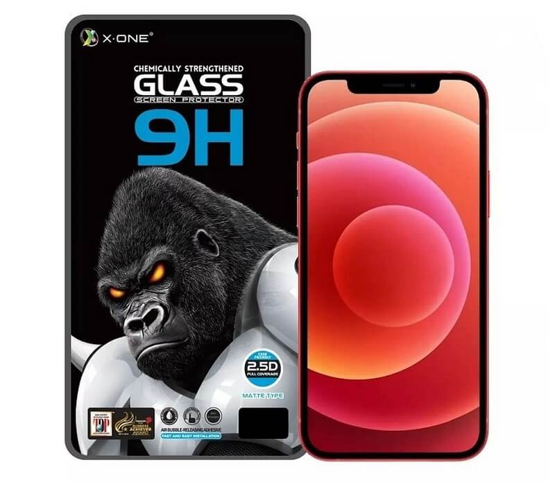 Матов Стъклен Протектор за iPhone 14 Pro Max, X-one Matte 5D Glass, Прозрачен